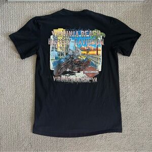 Harley Davidson black graphic tee